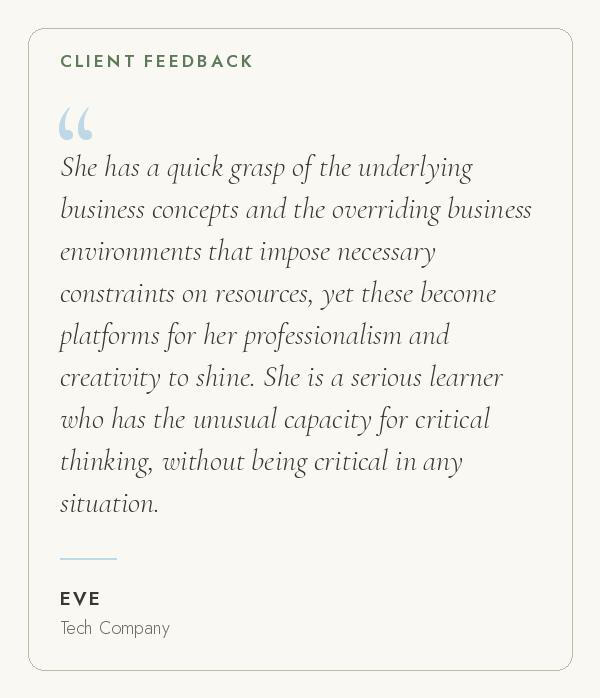 Client Testimonial